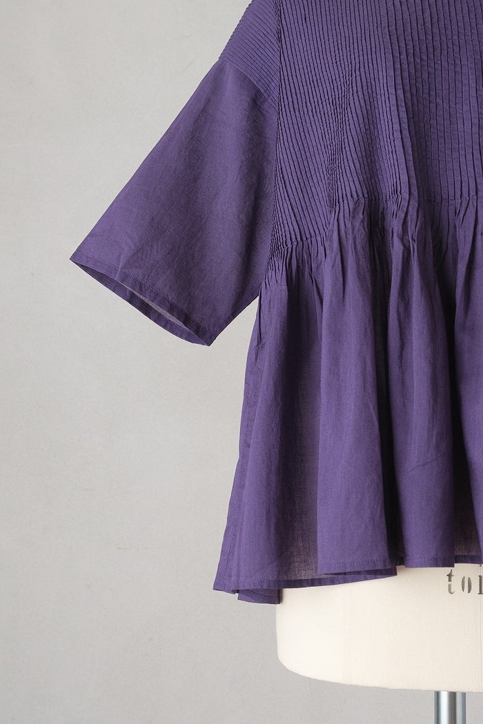 maison de soil メゾン ド ソイル80s ORGANIC COTTON VOILE CREW-NECK