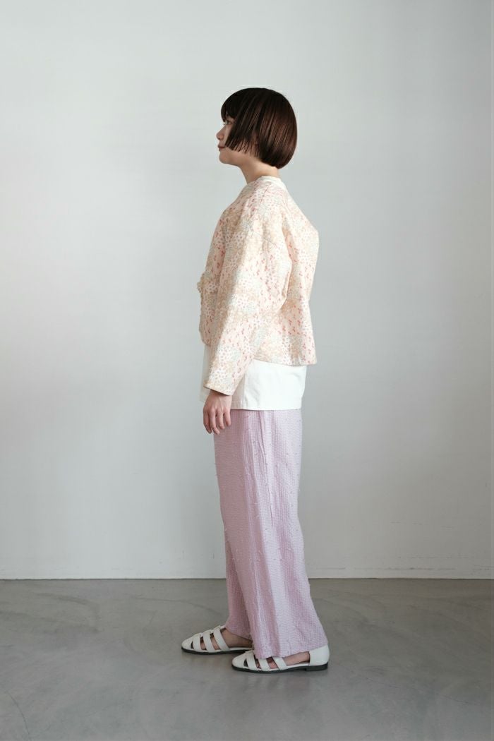 qiri キリ patchwork print quilting short jacket(26SS) | T.T. GARRET