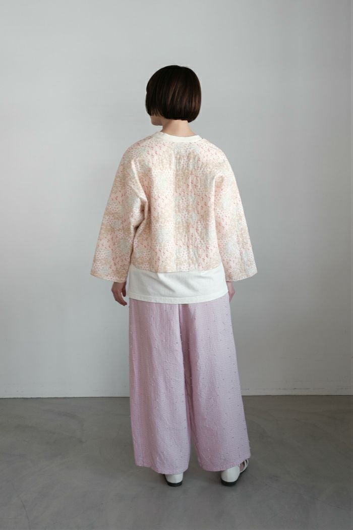 qiri キリ patchwork print quilting short jacket(26SS) | T.T. GARRET