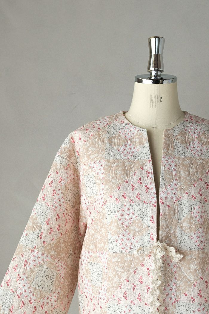 qiri キリ patchwork print quilting short jacket(26SS) | T.T. GARRET