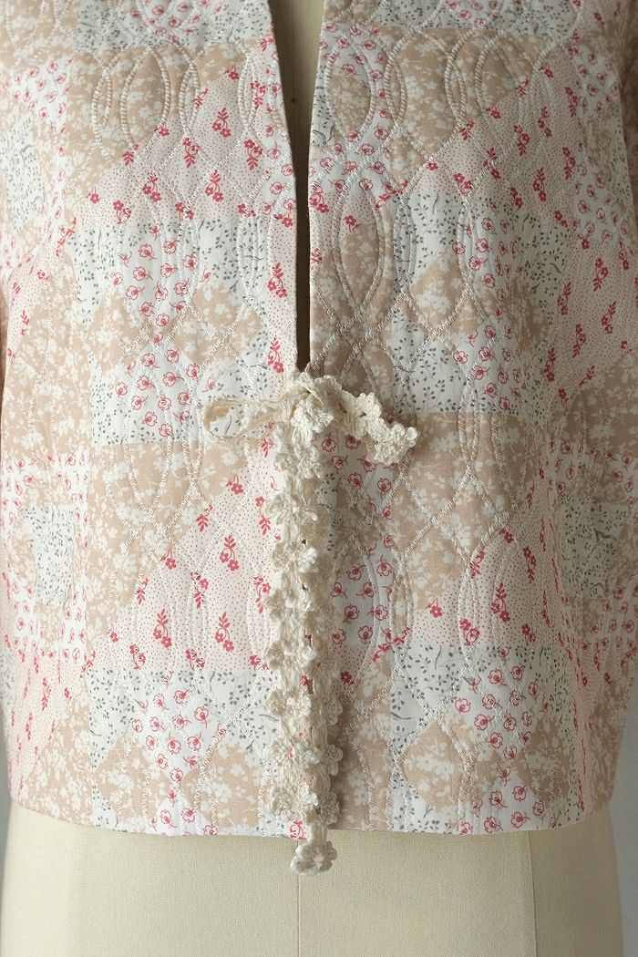 qiri キリ patchwork print quilting short jacket(26SS) | T.T. GARRET