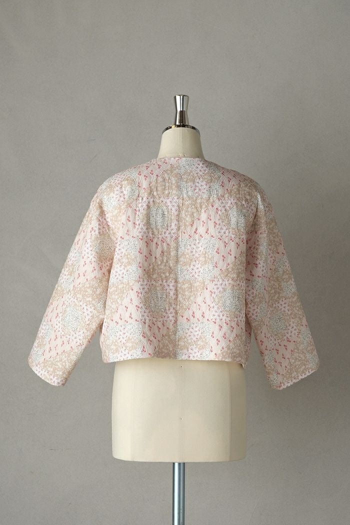 qiri キリ patchwork print quilting short jacket(26SS) | T.T. GARRET