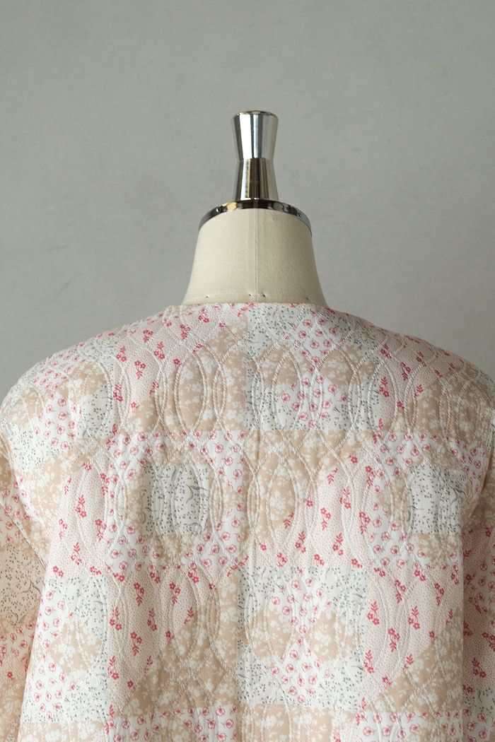 qiri キリ patchwork print quilting short jacket(26SS) | T.T. GARRET