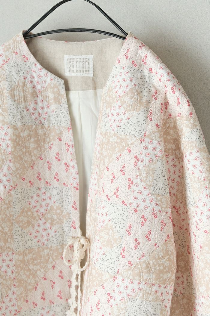 qiri キリ patchwork print quilting short jacket(26SS) | T.T. GARRET