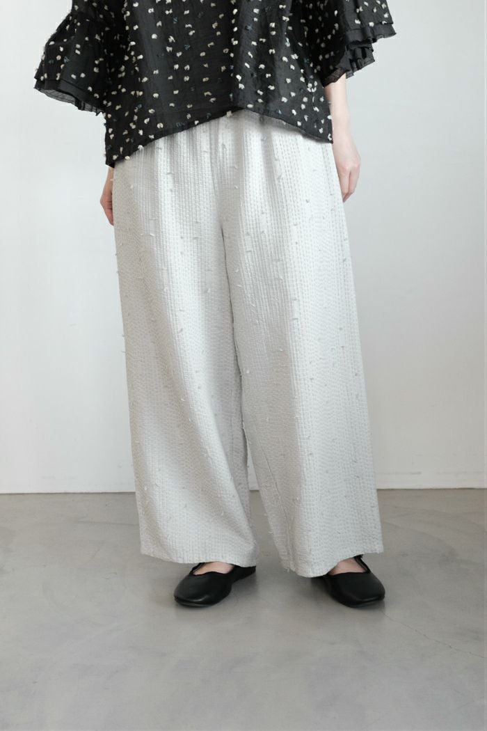 qiri キリ 花吹雪 jacquard frill one-piece(26SS) | T.T. GARRET