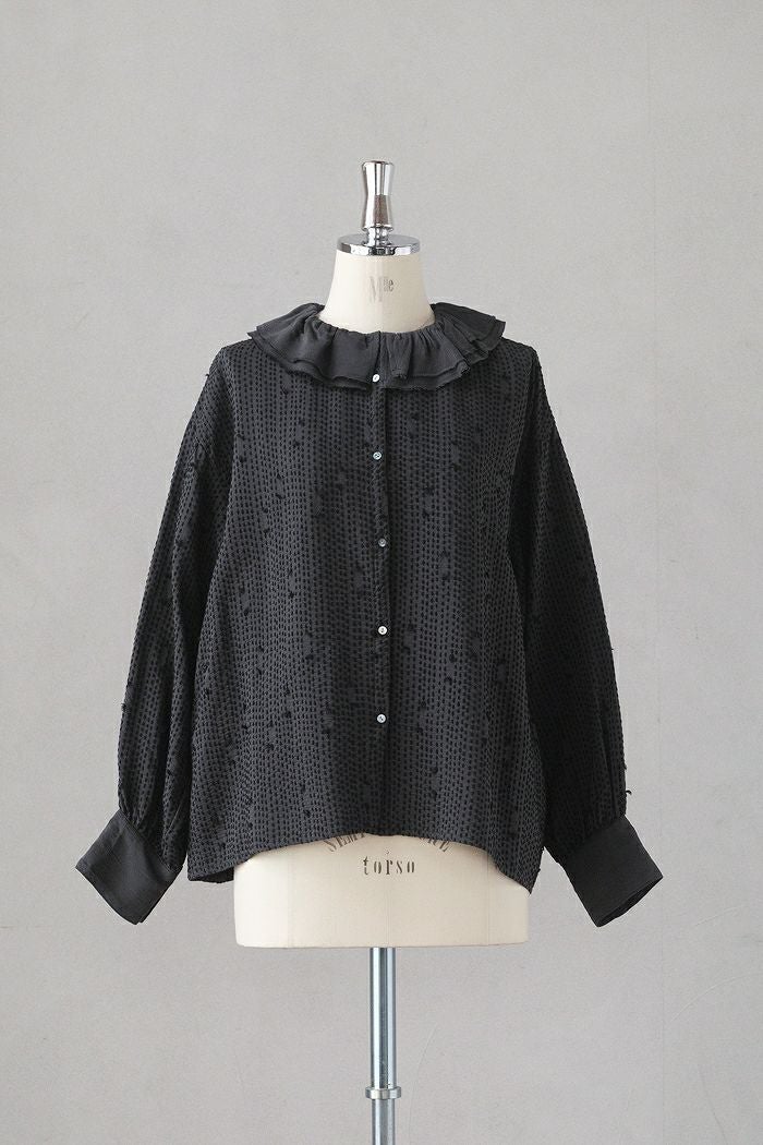 qiri キリ 追憶の花 jacquard frill ワンピース(25SS) | T.T. GARRET