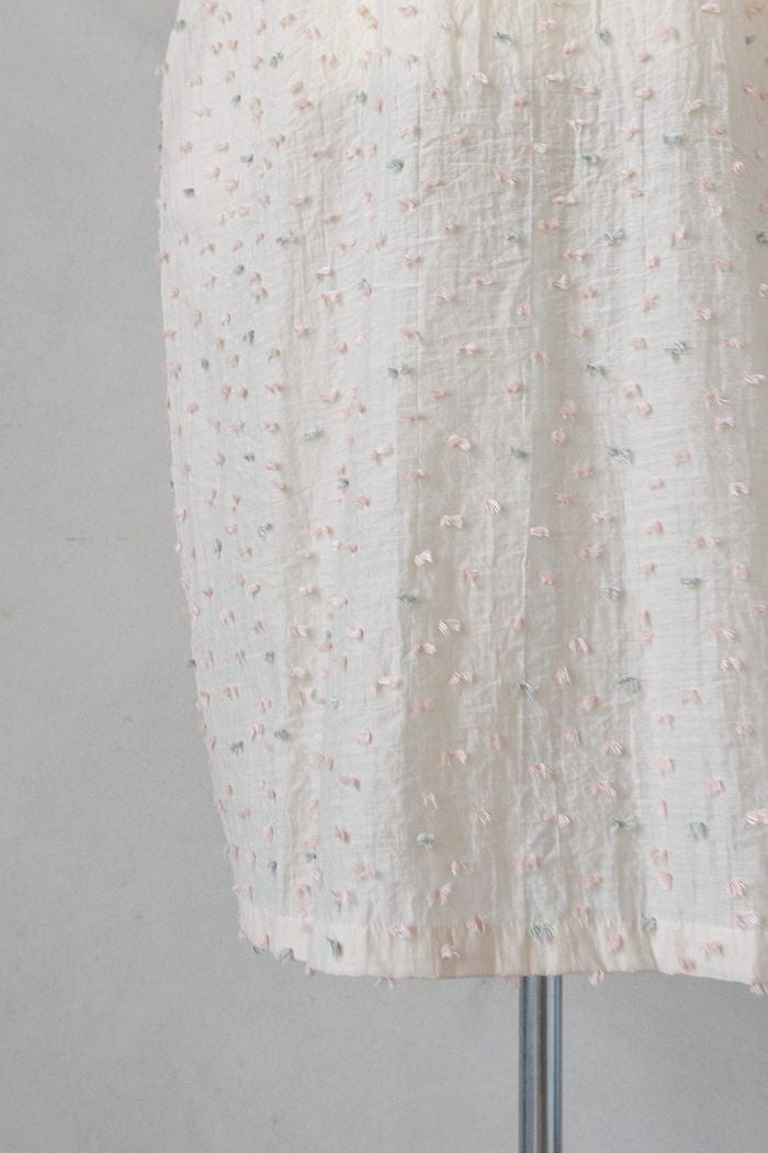 qiri キリ 花吹雪 jacquard frill one-piece(26SS) | T.T. GARRET