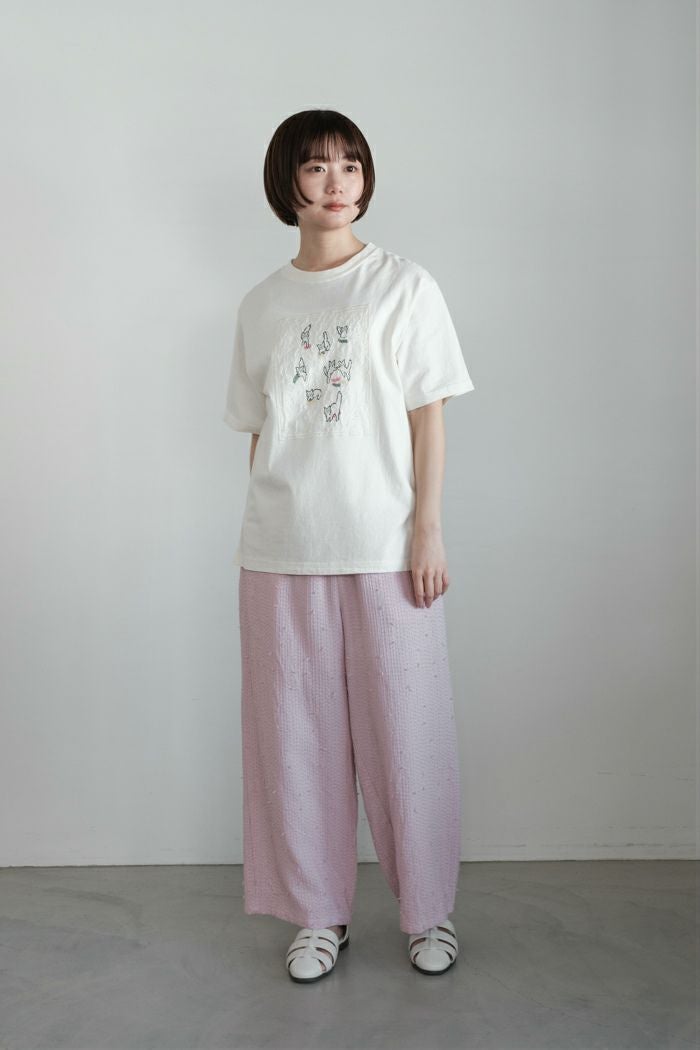 qiri キリ cats collecting socks' Tee(26SS) | T.T. GARRET