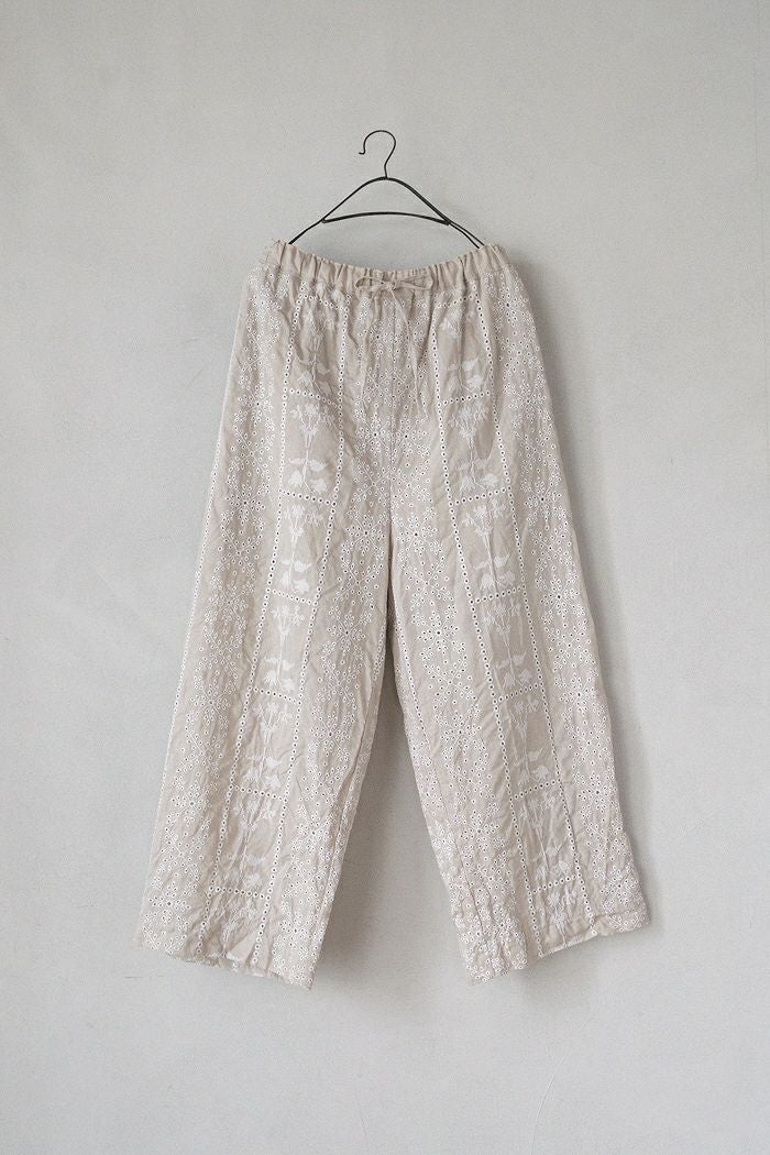 qiri キリ 追憶の花 jacquard ギャザーパンツ(25SS) | T.T. GARRET qiri キリ 追憶の花 jacquard ギャザーパンツ(25SS) | T.T. GARRET