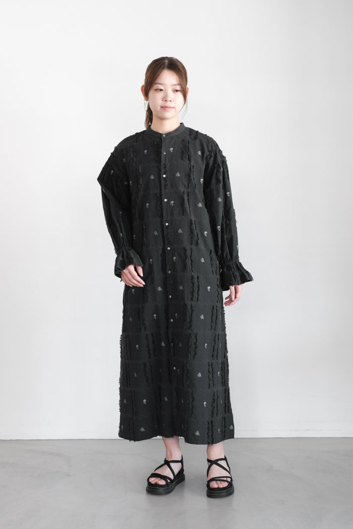 qiri キリ　追憶の花 ジャガード　ワンピース qiri キリ 追憶の花 jacquard frill ワンピース(25SS) | T.T. GARRET