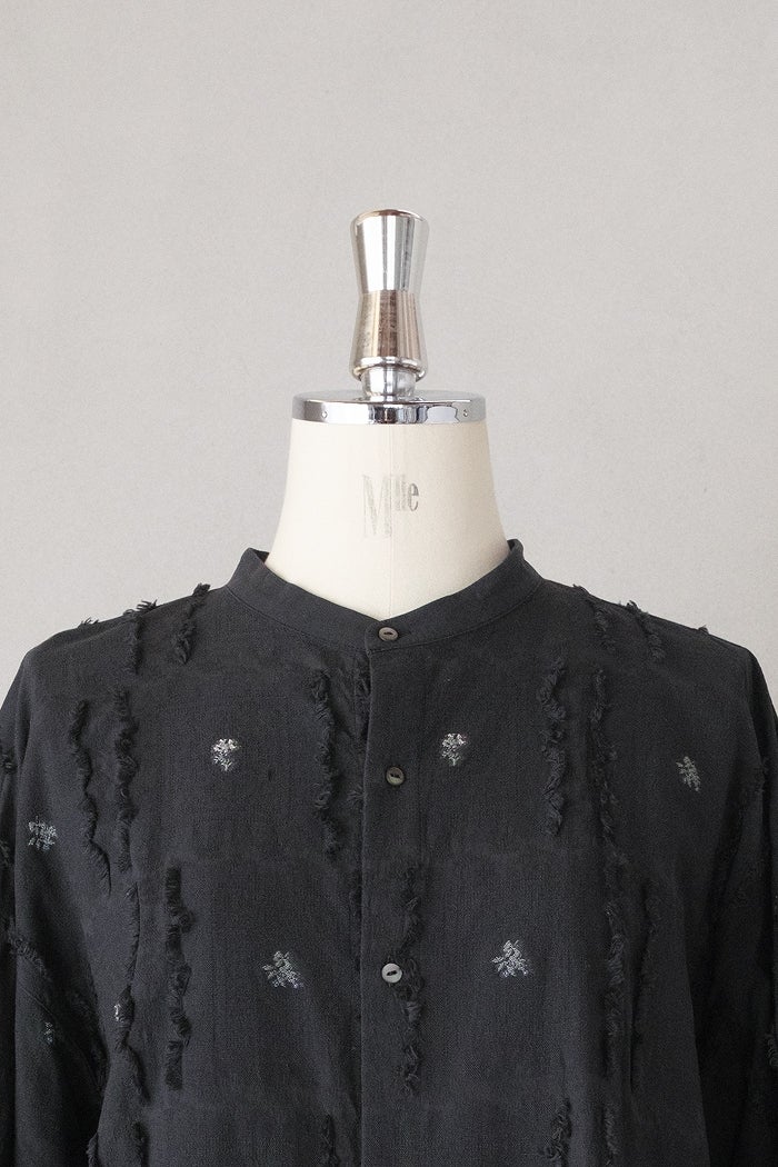 qiri キリ fleurs'lace jacquard gather one-piece(26SS) | T.T. GARRET