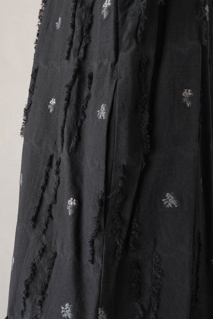 qiri キリ fleurs'lace jacquard gather one-piece(26SS) | T.T. GARRET
