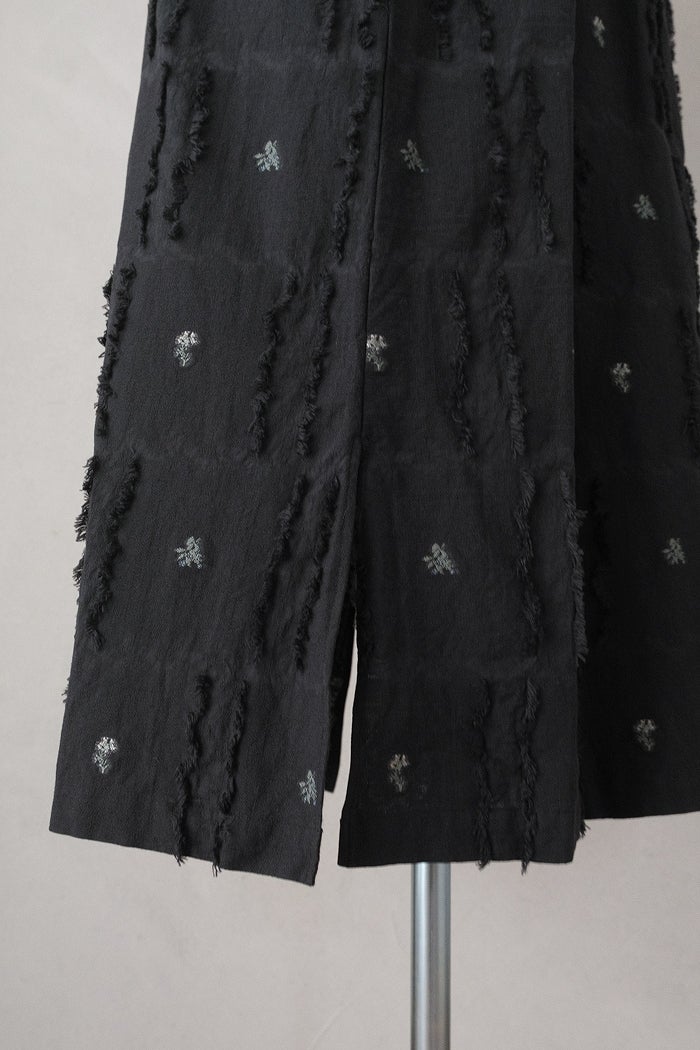 qiri キリ fleurs'lace jacquard gather one-piece(26SS) | T.T. GARRET