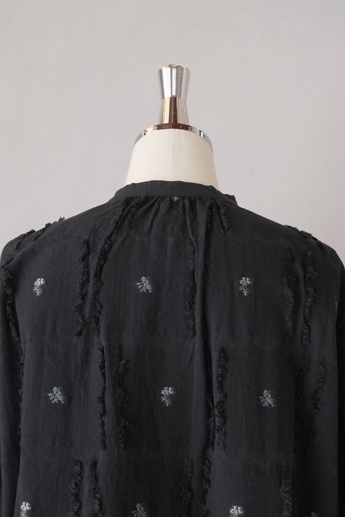 qiri キリ cutwork lace jacquard オーバーワンピース qiri キリ fleurs'lace jacquard gather one-piece(26SS) | T.T. GARRET
