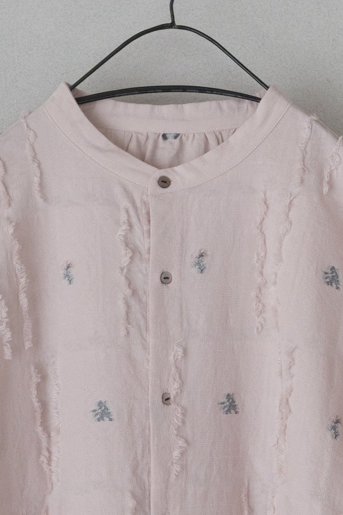 qiri キリ fleurs'lace jacquard gather one-piece(26SS) | T.T. GARRET