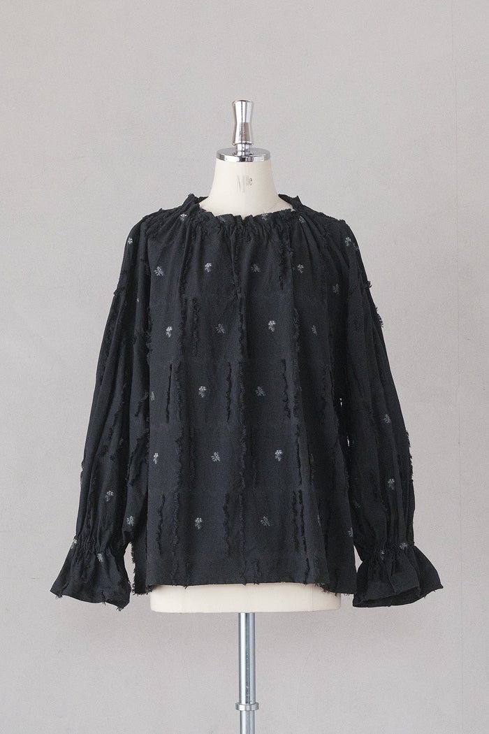 qiri キリ mix yarn jacquard ギャザーパンツ(25SS) | T.T. GARRET
