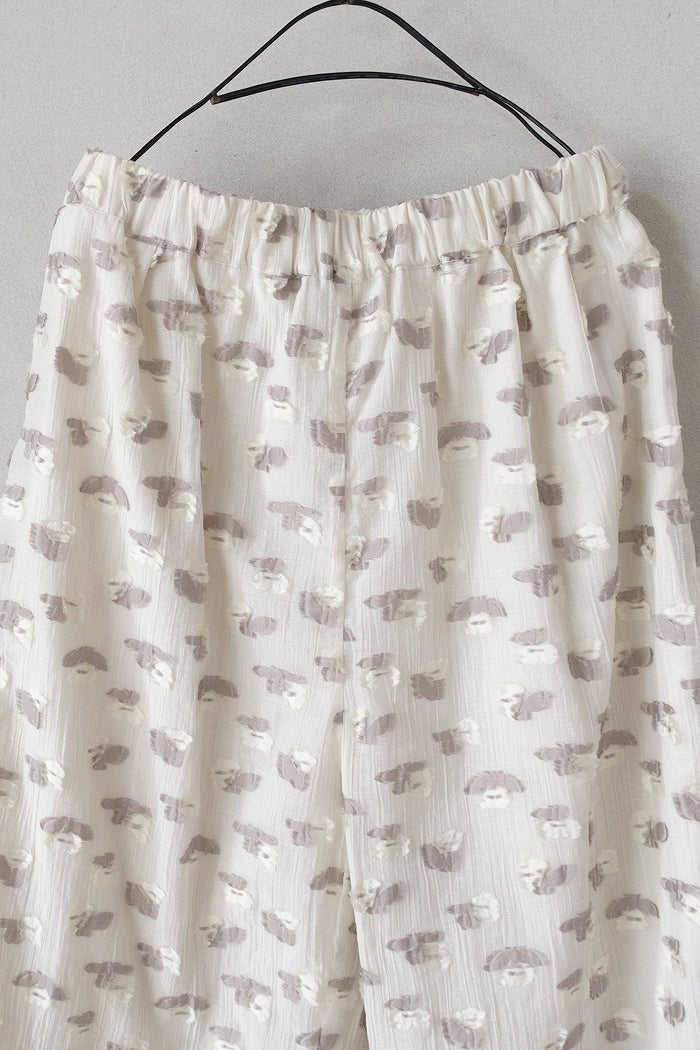 qiri キリ plie flower jacquard frill pants(26SS/NEW) | T.T. GARRET