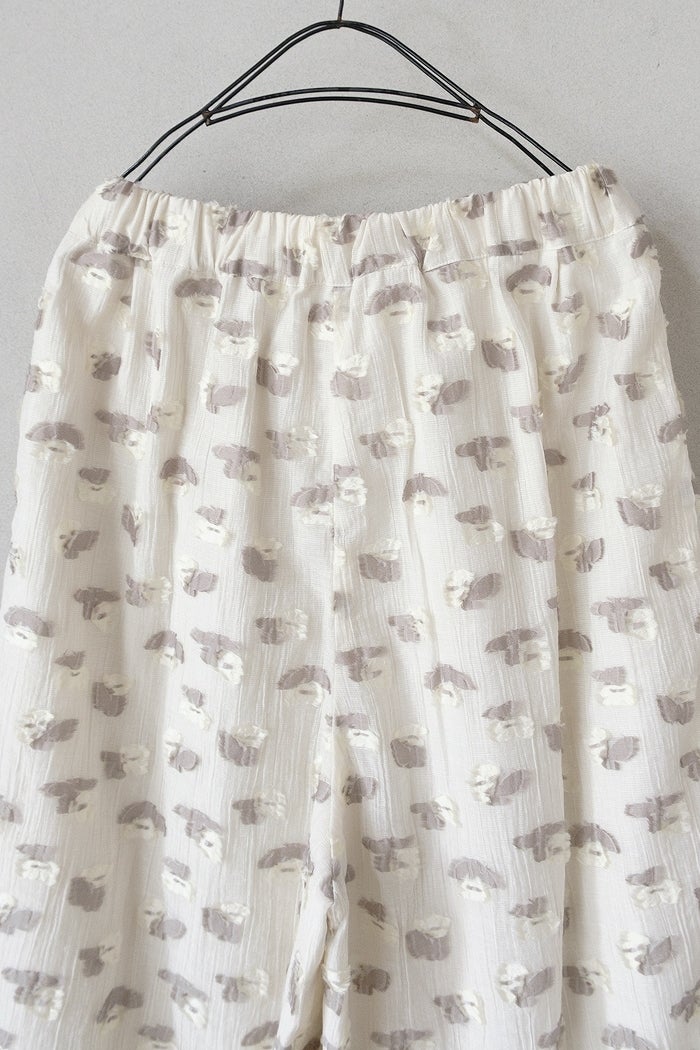 qiri キリ plie flower jacquard frill pants(26SS/NEW) | T.T. GARRET