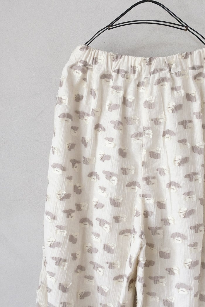 qiri キリ plie flower jacquard frill pants(26SS/NEW) | T.T. GARRET