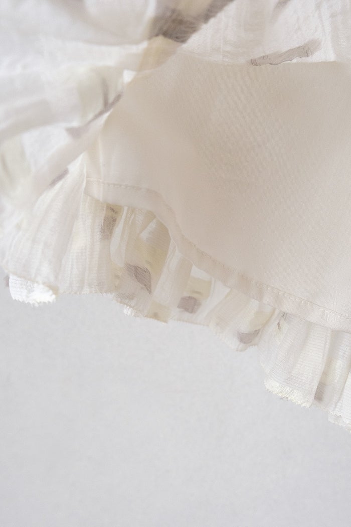 qiri キリ plie flower jacquard frill pants(26SS/NEW) | T.T. GARRET