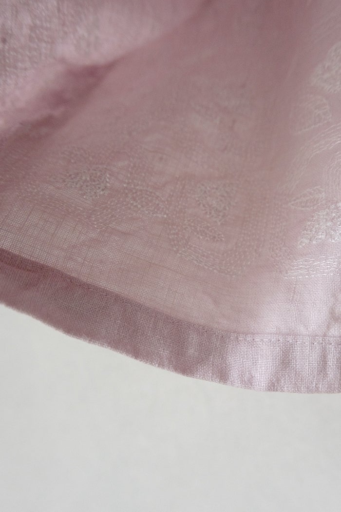 qiri キリ turn flower embroidery frill blouse(26SS/NEW) | T.T. GARRET