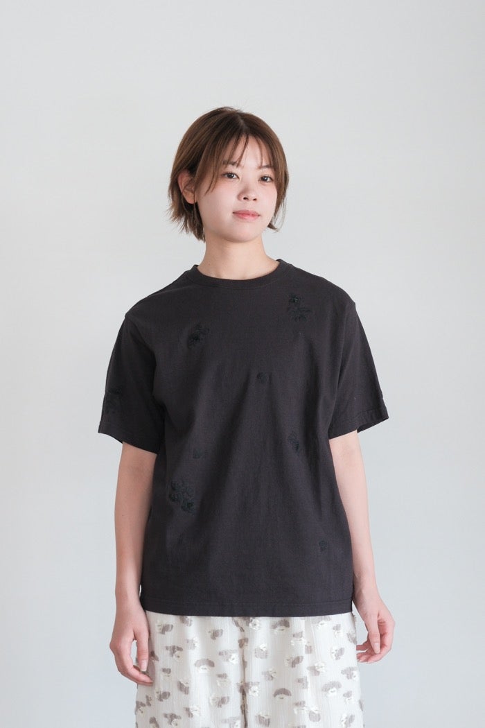 qiri キリ antique chain embroidery Tee(26SS/NEW) | T.T. GARRET