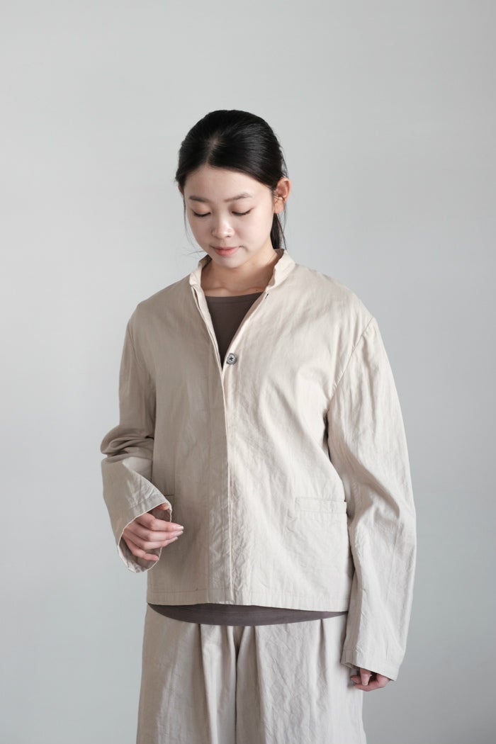 maison de soil メゾン ド ソイル 60s STITCHED ORGANIC CAMBRIC STAND 