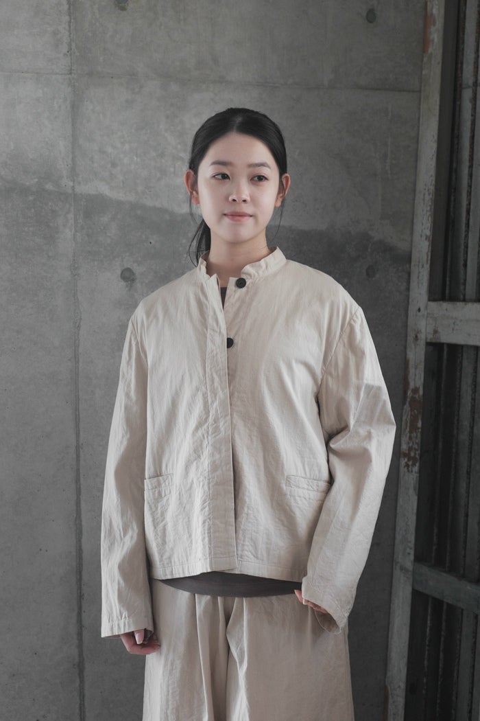 maison de soil メゾン ド ソイル 60s STITCHED ORGANIC CAMBRIC STAND