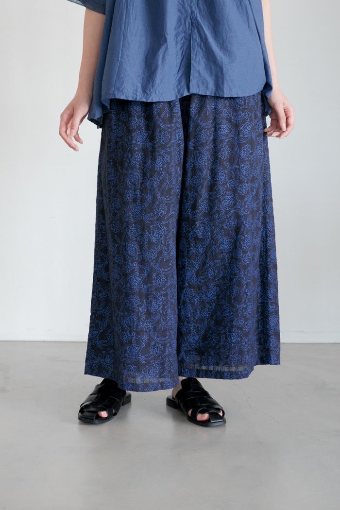 maison de soil メゾン ド ソイル 40s FRENCH LINEN DYED CANVAS 2TUCK