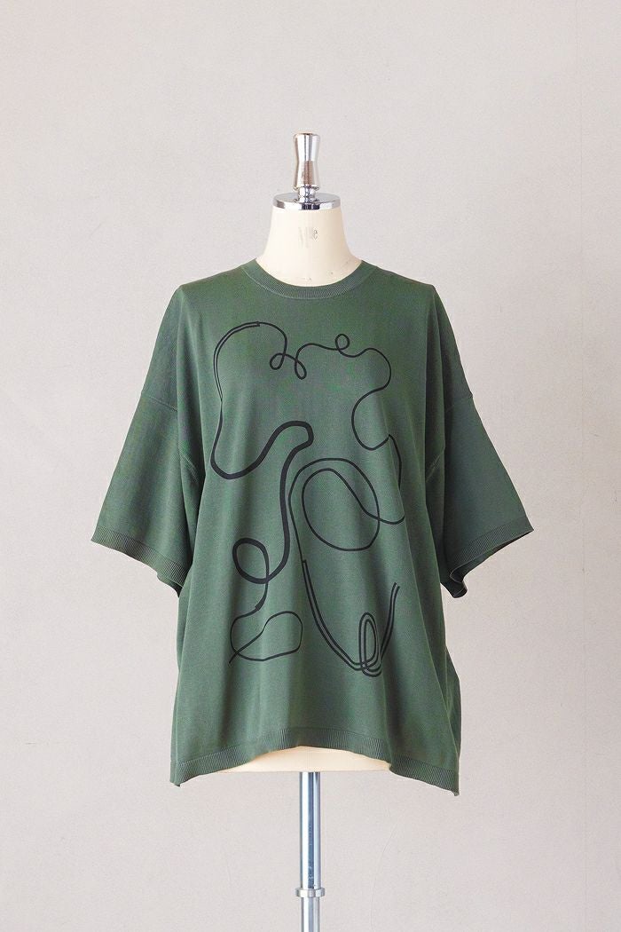 Dulcamara ドゥルカマラ ピグメントSWカットオフプルオーバー(25SS