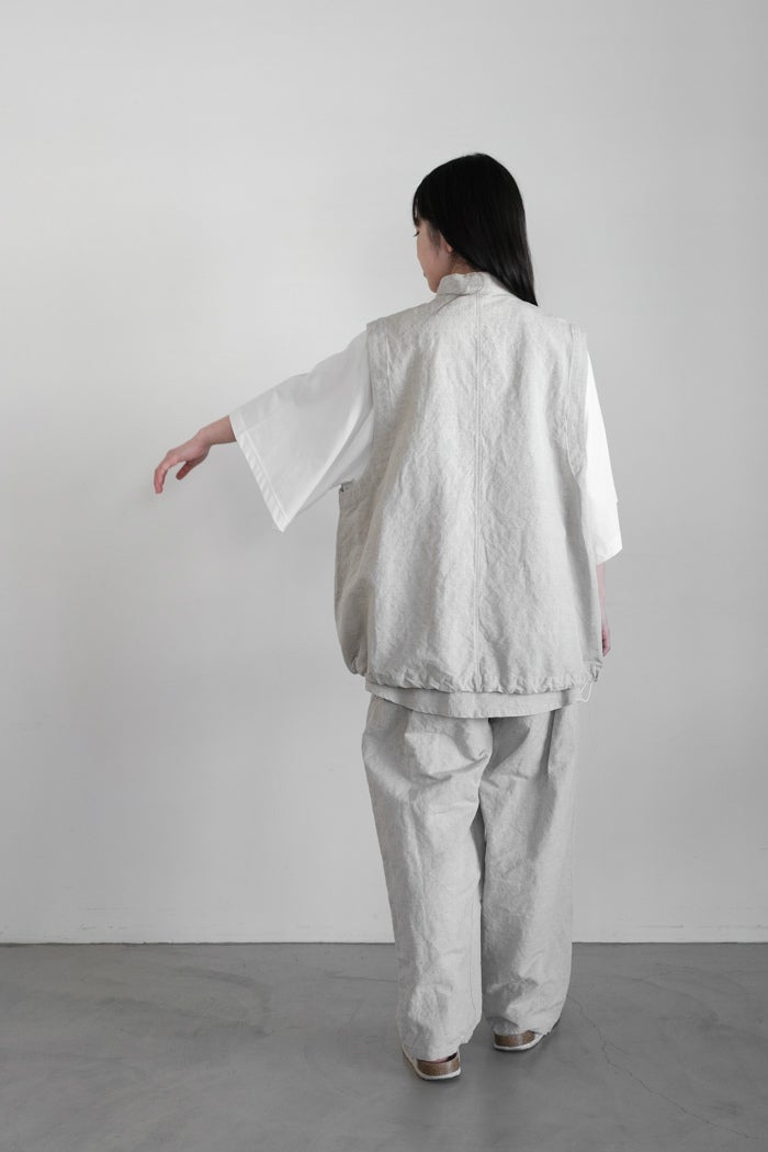 buoy buoy ブイ Li/Cクロスワッシャー ZIP VEST(26SS) | T.T. GARRET