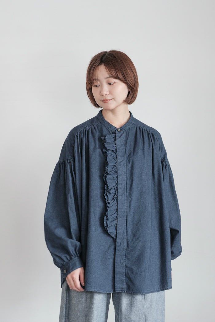 yuni ユニ W/super100 bottleneck drawstrings hem コート(25AW