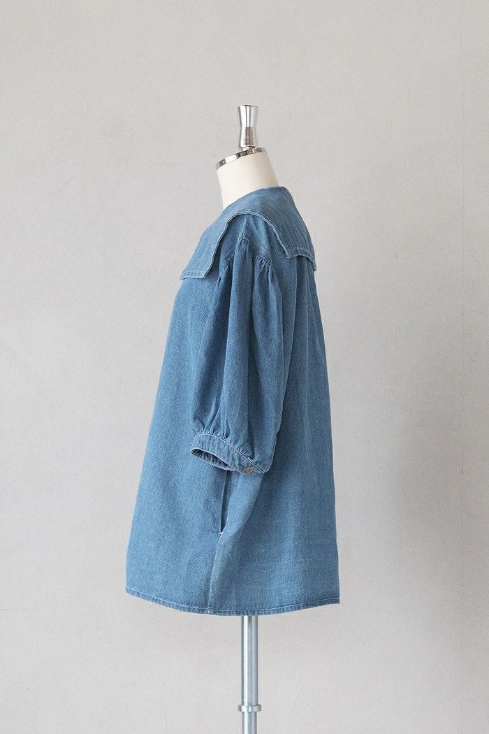 buoy buoy ブイ ROPE DENIM パフブラウス(26SS) | T.T. GARRET