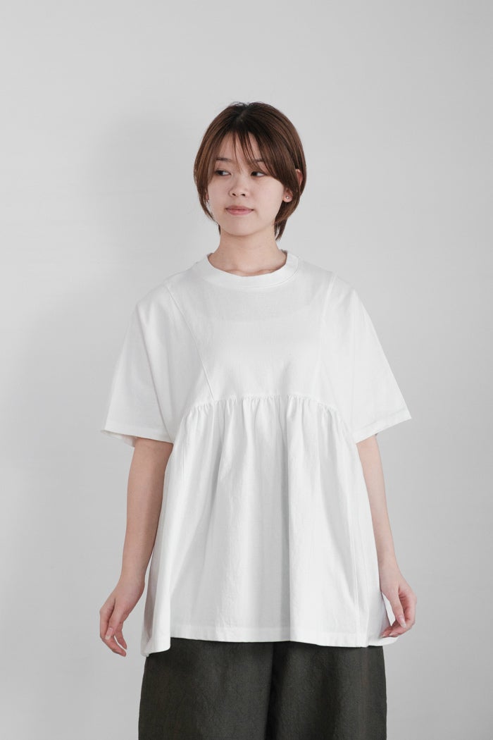 Porter des boutons ポルテデブトン リバティフリルネックプルオーバー
