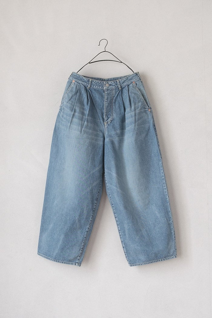 Dulcamara ドゥルカマラ デニムシンプル2タックワイドパンツ(26SS