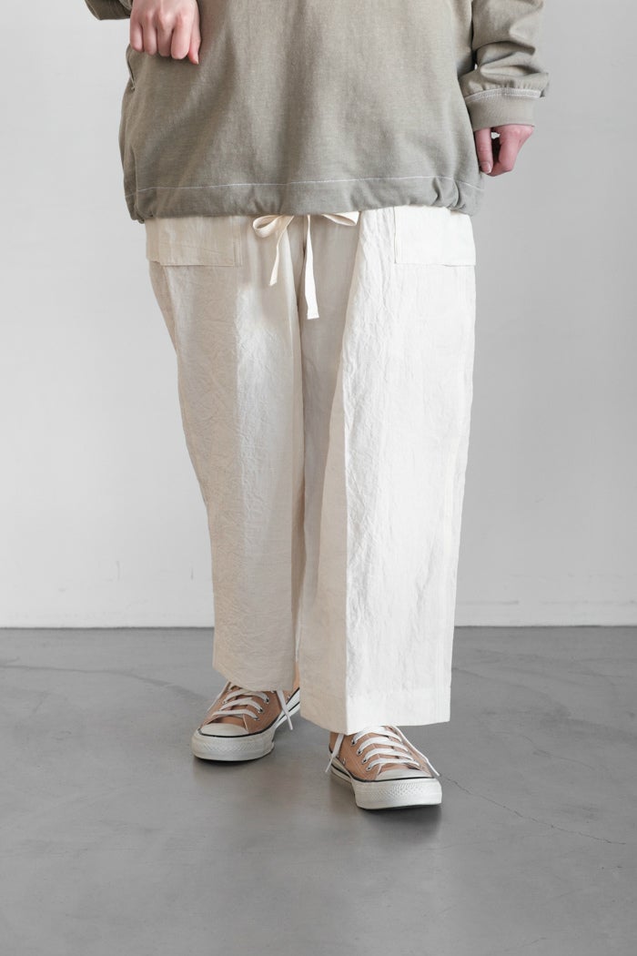 HAVERSACK ハバーサック 60 High density linen pants(26SS) | T.T. GARRET