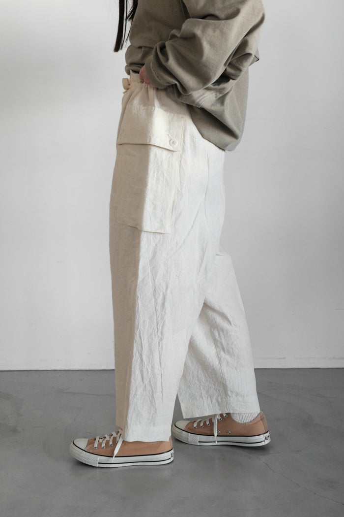 HAVERSACK ハバーサック 60 High density linen pants(26SS) | T.T. GARRET