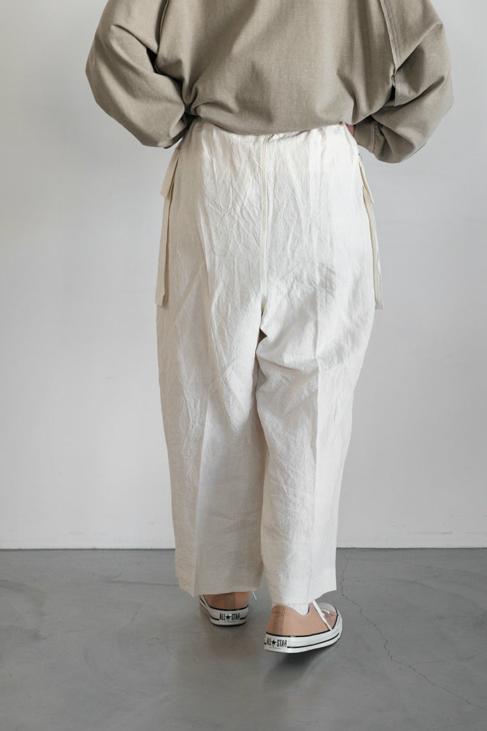 HAVERSACK ハバーサック 60 High density linen pants(26SS) | T.T. GARRET