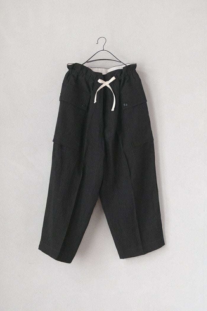 HAVERSACK ハバーサック 60 High density linen pants(26SS) | T.T. GARRET