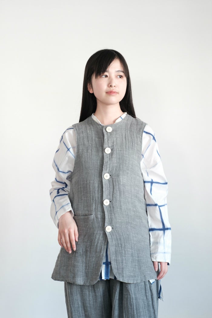 ASEEDONCLOUD アシードンクラウド Blushed knit vest(25AW) | T.T. GARRET