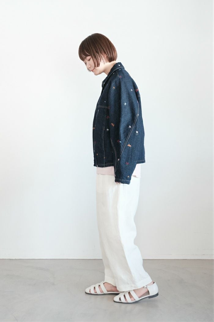 yuni ユニ floral embloidely denim コクーンブルゾン(26SS) | T.T. GARRET