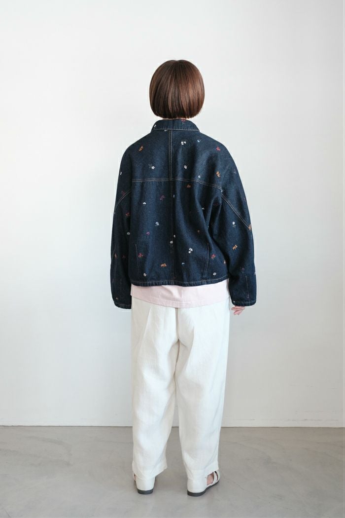 yuni ユニ floral embloidely denim コクーンブルゾン(26SS) | T.T. GARRET