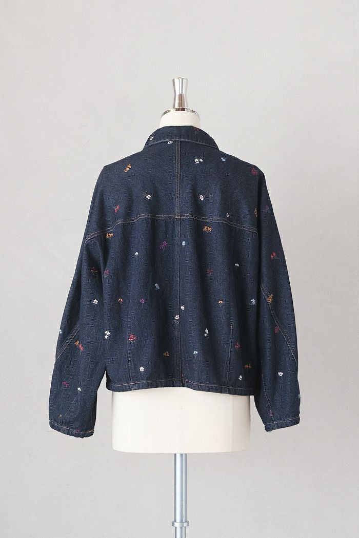 yuni ユニ floral embloidely denim コクーンブルゾン(26SS) | T.T. GARRET