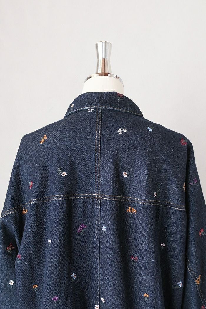 yuni ユニ floral embloidely denim コクーンブルゾン(26SS) | T.T. GARRET