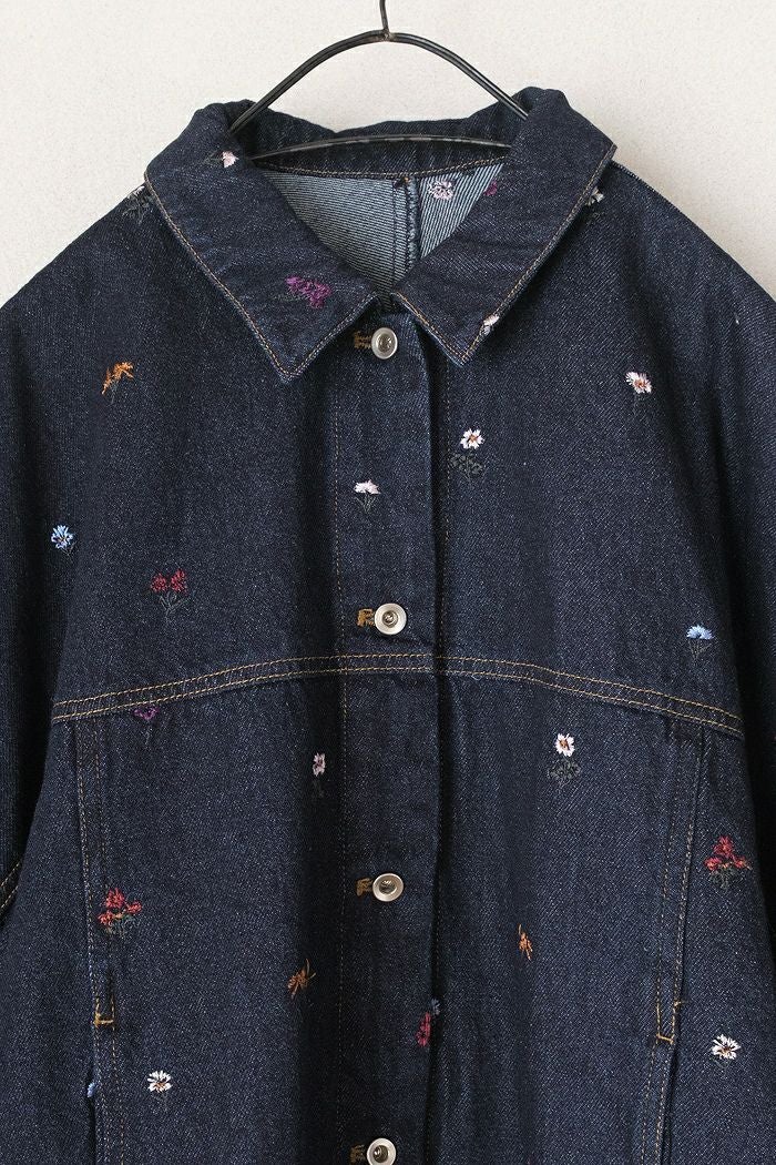 yuni ユニ floral embloidely denim コクーンブルゾン(26SS) | T.T. GARRET
