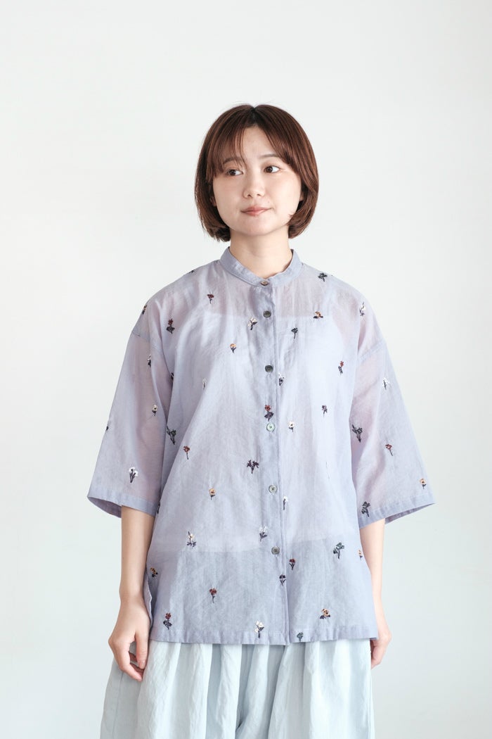 bulle de savon ビュルデサボン ちぢみcheckワンピース(26SS) | T.T.