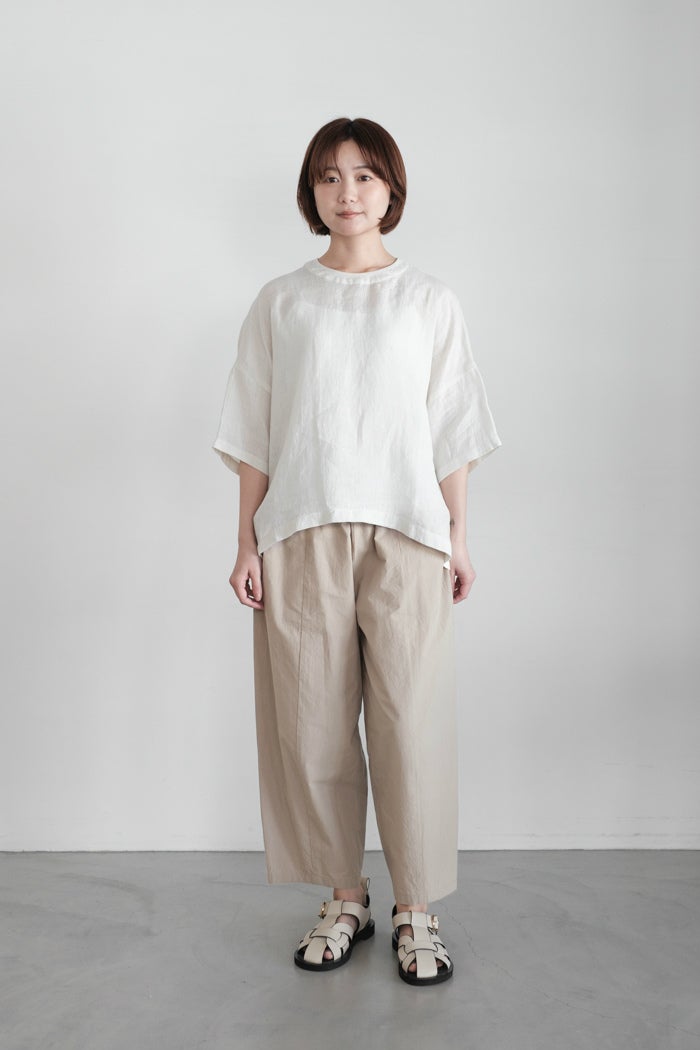 evam eva エヴァムエヴァ cotton cropped pants（26SS) | T.T. GARRET