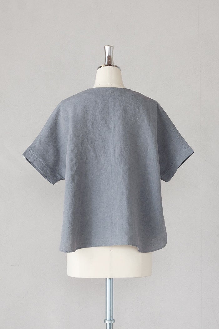 evam eva エヴァムエヴァ linen tuck pullover(26SS) | T.T. GARRET