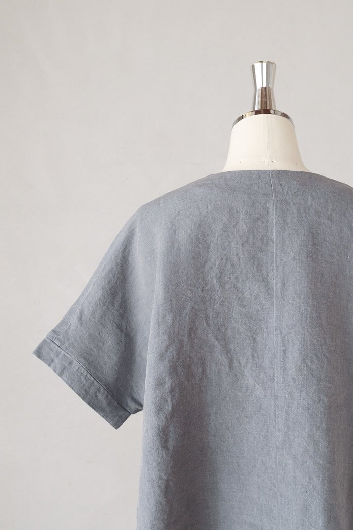 evam eva エヴァムエヴァ linen tuck pullover(26SS) | T.T. GARRET
