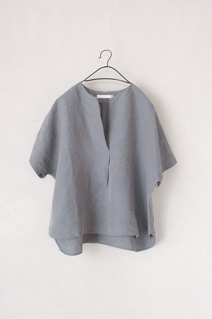 evam eva エヴァムエヴァ linen tuck pullover(26SS) | T.T. GARRET